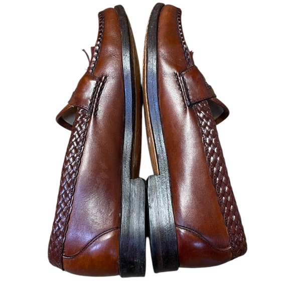 Allen Edmonds Maxfield Tassel Loafers Men's 8.5 D Brown Leather Slip On Shoes - Picture 7 of 13